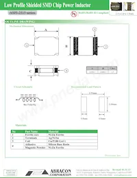 ASPI-2515-100M-T2 Datasheet Page 2