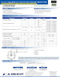 AWSCR-8.00MGD-T4 Datasheet Cover