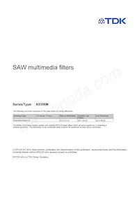 B39389K9356M100 Datasheet Cover