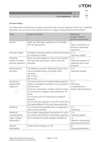 B41856C7108M000 Datasheet Page 21