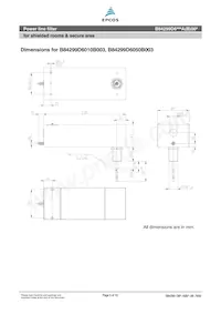 B84299D6101A003 Datasheet Pagina 5