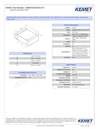 C0603V222KCRAC7867 Datasheet Copertura