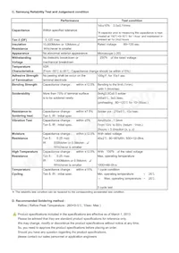 CL02A104KQ2NNNC Datasheet Page 2