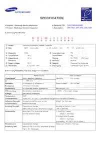 CL03C560JA3ANNC Datasheet Cover