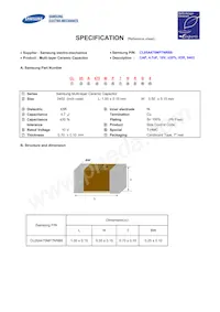 CL05A475MP7NRB8 Datasheet Cover