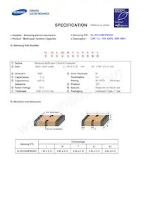 CL10A105MP6NXNC Datasheet Cover