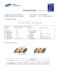 CL10A105MP6NXNC Datenblatt Cover