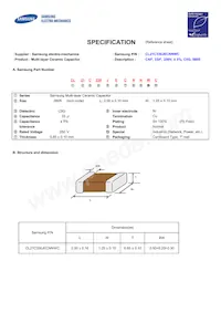 CL21C330JECNNWC Datasheet Copertura