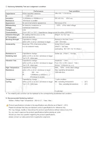 CL31C331JIHNNNE Datasheet Page 2