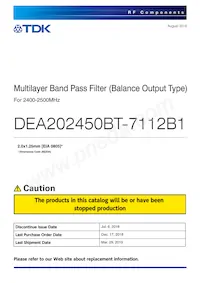 DEA202450BT-7112B1 Datasheet Cover