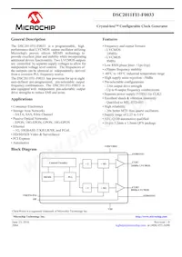 DSC2011FI1-F0033 Datasheet Cover