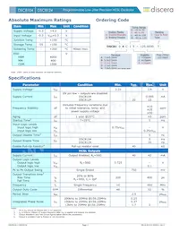 DSC8124NI2 Datasheet Pagina 2
