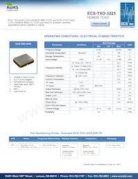 ECS-TXO-3225-200-TR Datasheet Copertura