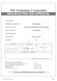 FP0730017Z Datasheet Cover