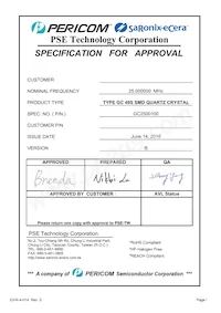 GC2500100 Datasheet Copertura