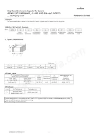 GRM0225C1E4R0WA03L Datasheet Cover