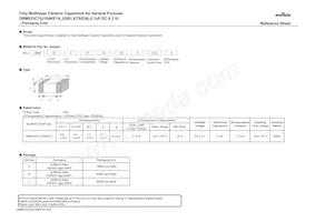 GRM033C70J104KE14D Datasheet Cover