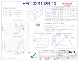 HF0402B102R-10 데이터 시트 표지