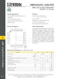 HMC508LP5 Datasheet Pagina 4
