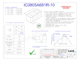 IC0805A681R-10 Datasheet Cover