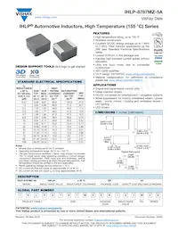 IHLP8787MZERR47M5A Datasheet Cover