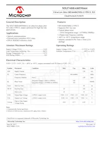 MX574BBA805M664-TR Datasheet Cover