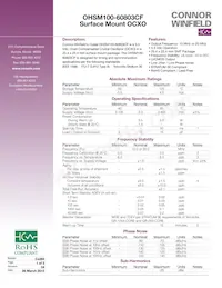 OHSM100-60803CF-020.0M Datasheet Cover