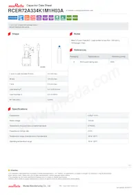 RCER72A334K1M1H03A Datenblatt Cover