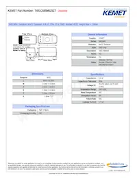T491C685M025ZT Datasheet Cover