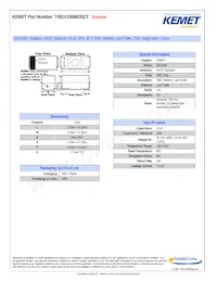 T491V106M035ZT Datasheet Cover