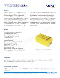 T494B107K010AT Datasheet Copertura