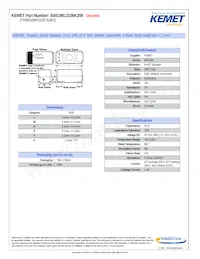 T495B106K010ZTA3K0 Datasheet Cover