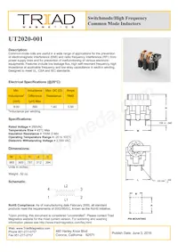 UT2020-002 Datasheet Cover