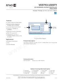 VCO793-1500TY Datasheet Cover