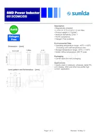 0512CDMCDS-R47NC Datasheet Cover