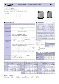 50TXV47M8X10.5 Datasheet Cover