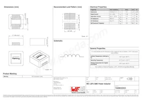 74406032033 Datasheet Cover