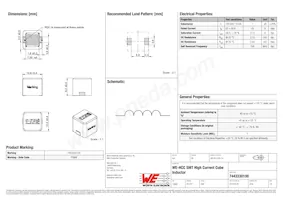 7443330100 Datasheet Cover