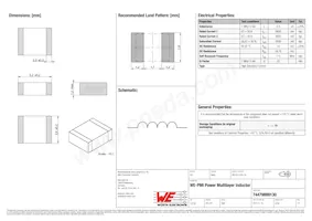 74479899130 Datasheet Cover