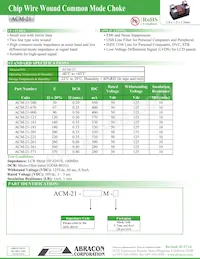ACM-21-371M-T Datasheet Cover