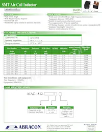 AIAC-1812-33NK-T Datasheet Cover