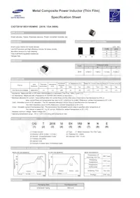 CIGT201610EH1R0MNE Datasheet Cover