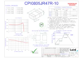 CPI0805JR47R-10 Datasheet Cover