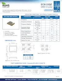 ECS-260-10-33QZ-TR Datasheet Cover