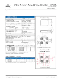 FC1BACBEI20.0-T3 데이터 시트 표지