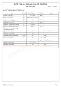 FH1600015 Datasheet Page 3