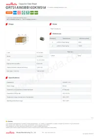 GR731AW0BB103KW01D Datasheet Cover