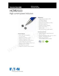 HCM0503-R47-R數據表 封面