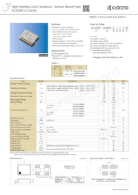 KC2520C24.5760C2LEXA Datasheet Cover