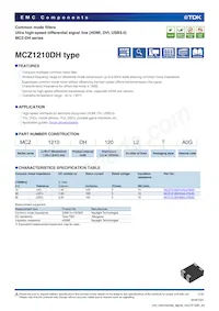 MCZ1210DH500L2TA0G Datasheet Copertura